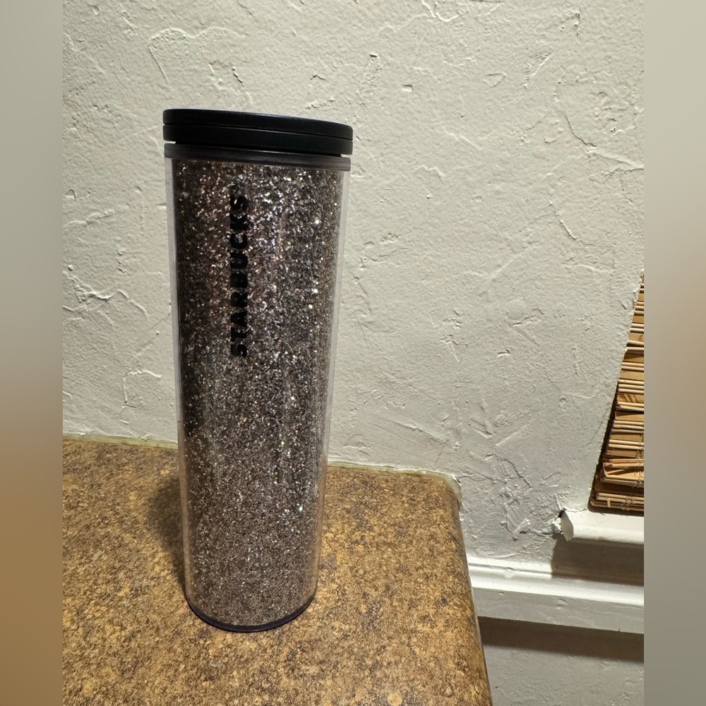 Starbucks Silver Glitter Travel Tumbler
